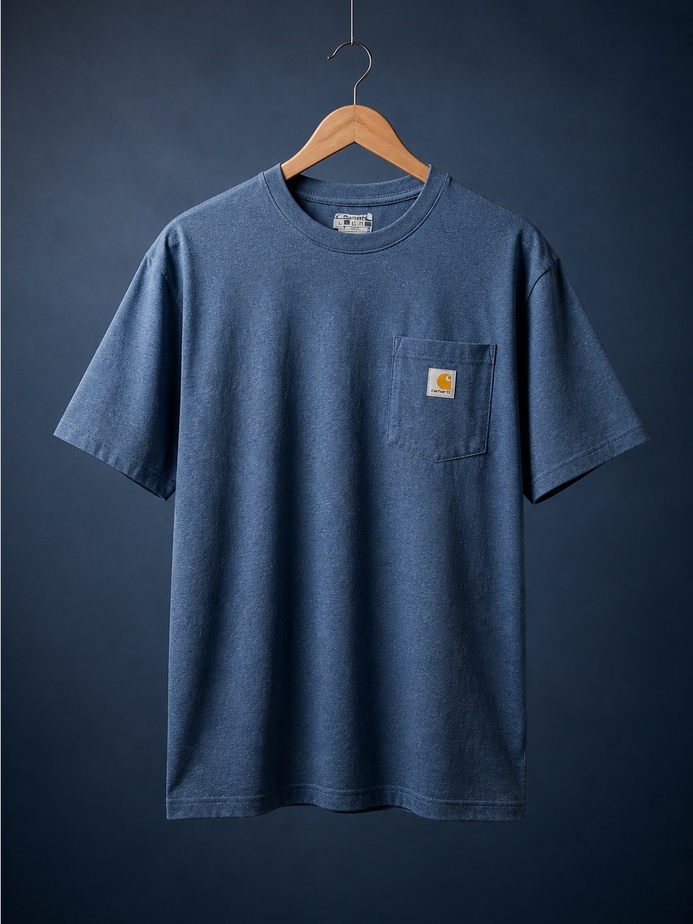 Carhartt Short-Sleeve Pocket Tee in Dark Blue